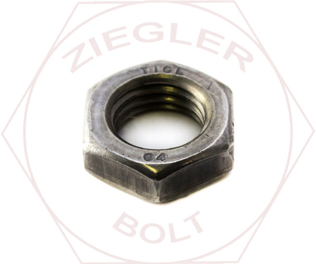 M24-3 HEX FIN JAM NUT DIN 439B PLAIN
