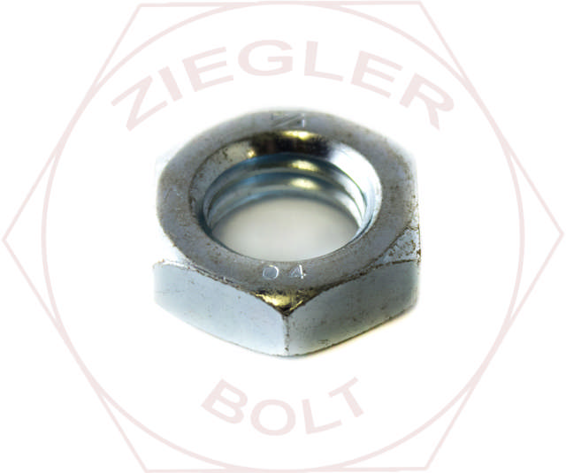 M16-2 HEX FIN JAM NUT DIN 439B ZINC