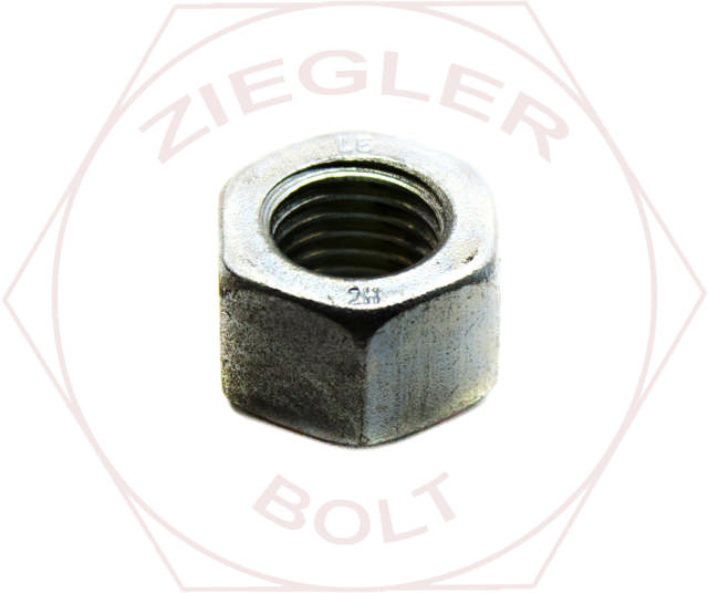 M22-2.5 2H HEAVY HEX NUT ZINC