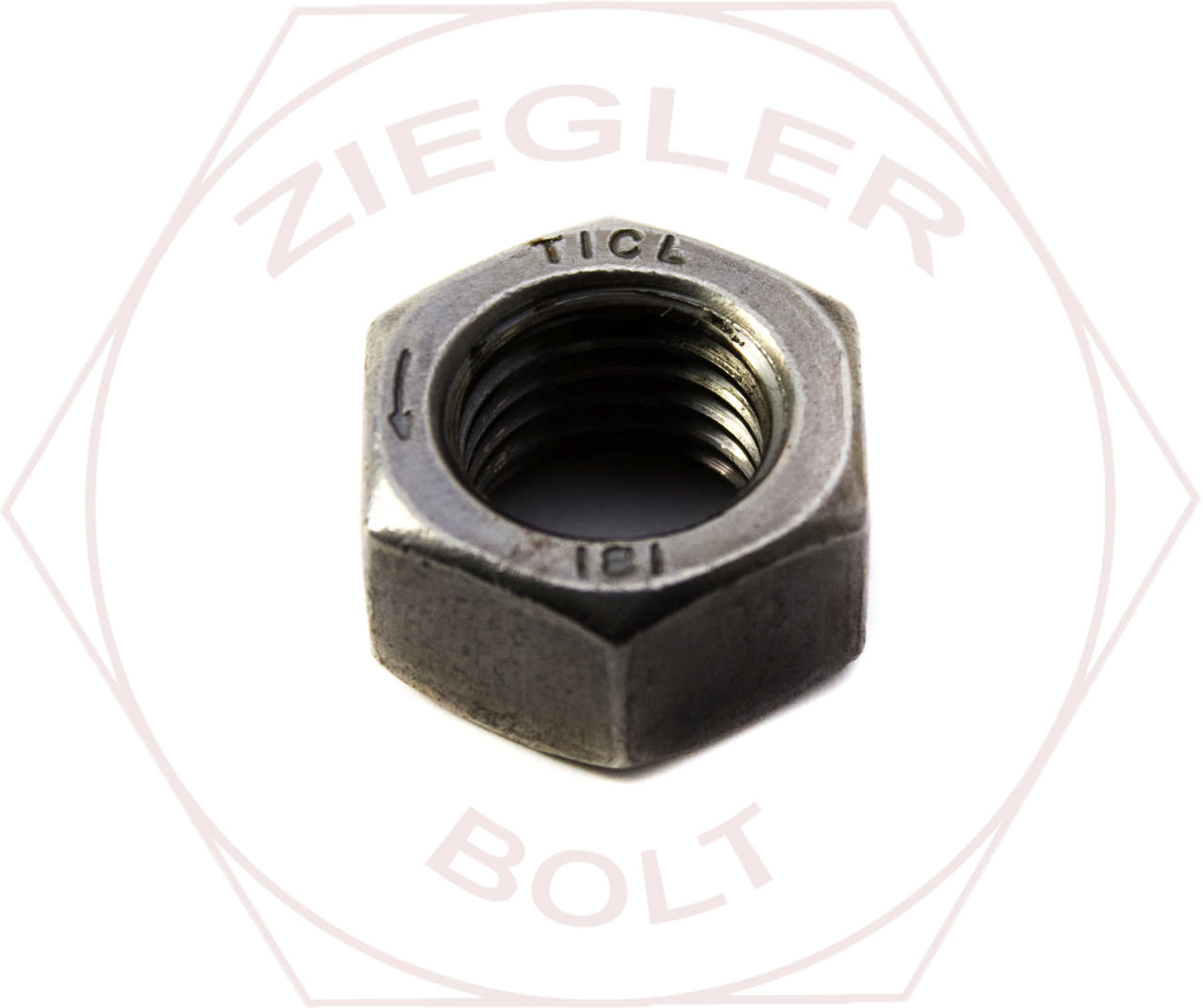 M10-1.5 LEFT HAND HEX FINISH NUT ZINC