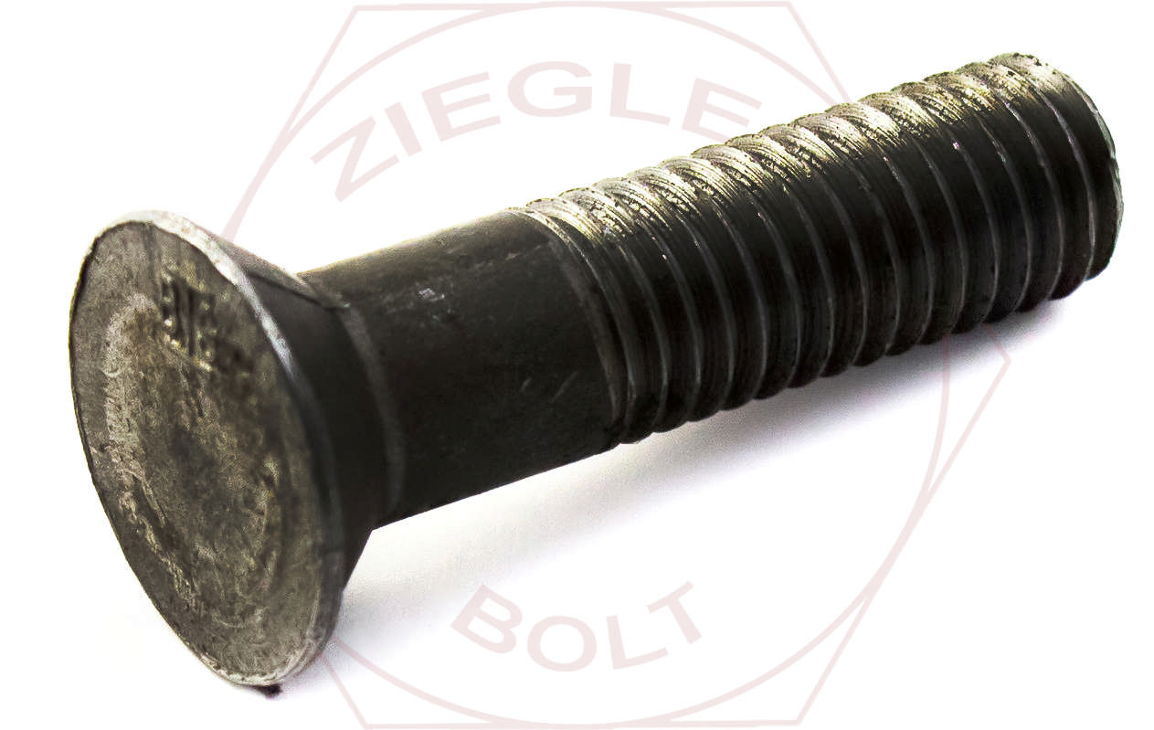 1-1/8-7 X 9 UNSLOTTED FLAT HD BOLT PLAIN