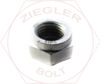 2-1/2-12 COLLAR LOCKNUT GR C ZINC FINE THRD
