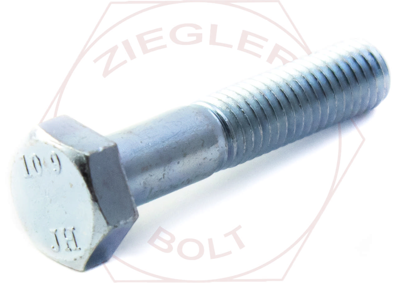 M10-1.5 X 100 HEX CAP SCREW DIN 931 GR 10.9 ZINC