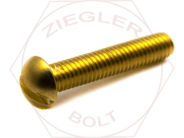 6-32 X 1 SLOT ROUND M/S BRASS