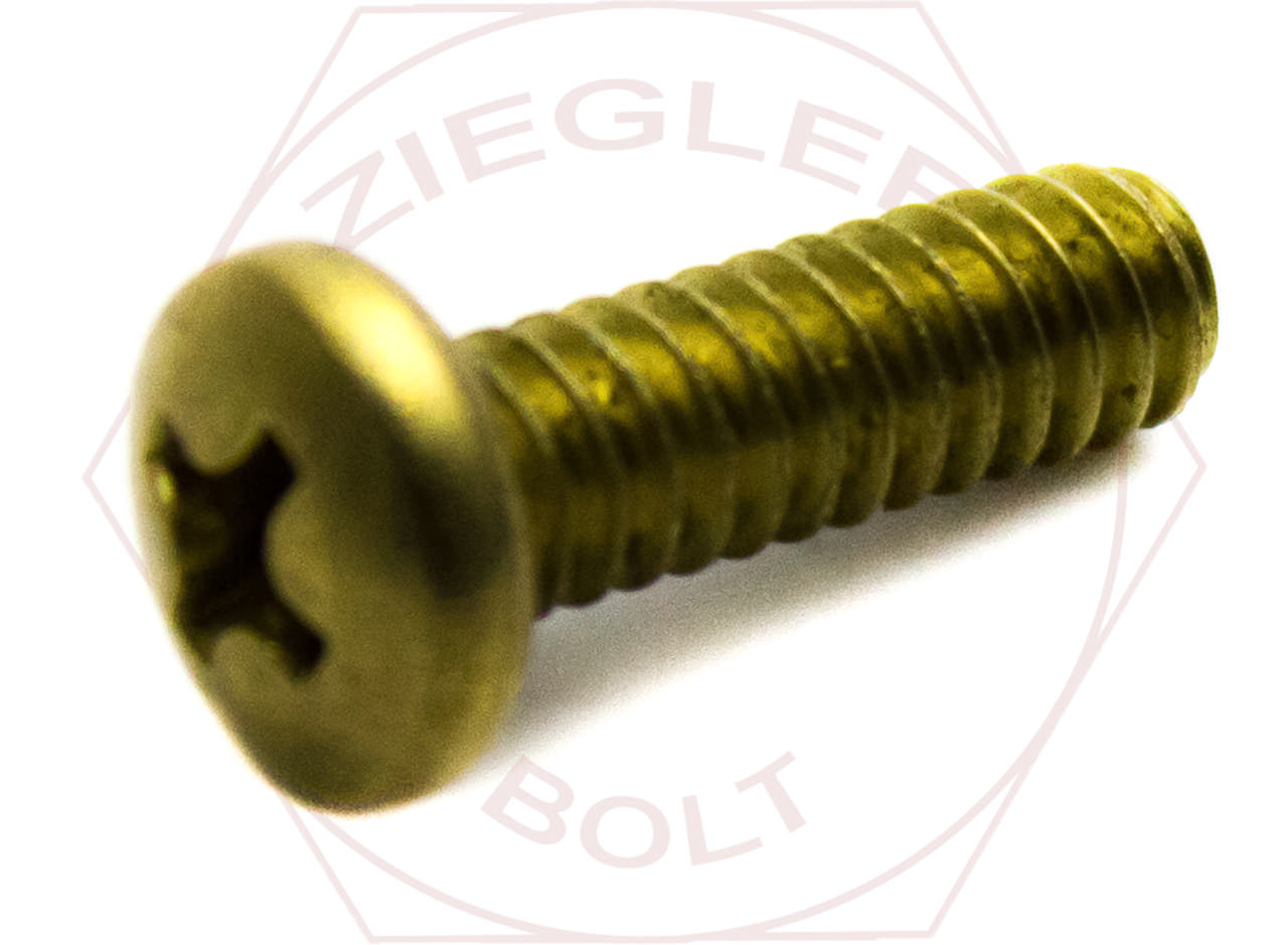 2-56 X 3/16 PHIL PAN M/S BRASS