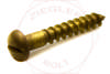 #2 X 1/4 SLOT ROUND W/S BRASS
