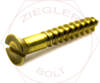 #2 X 1/4 SLOT FLAT W/S BRASS