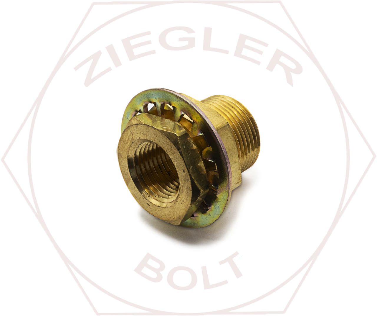 1/2 X 1-1/2 PIPE THRD BULKHEAD COUPLING BRASS