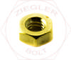 1/4-20 MACHINE SCREW NUT BRASS
