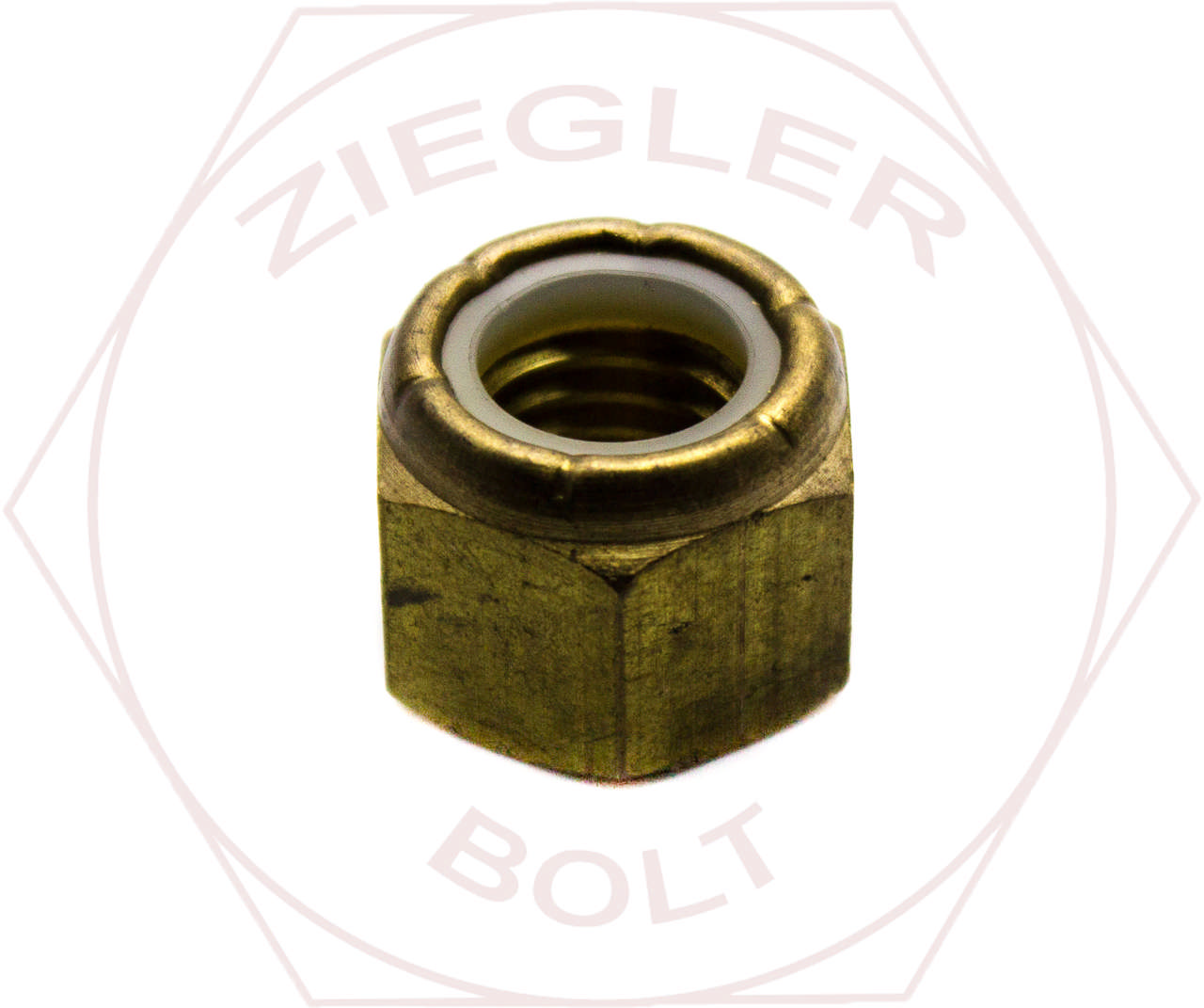 5/16-18 NYLON INSERT LOCKNUT BRASS