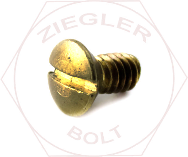 10-24 X 1 SLOT OVAL M/S BRASS
