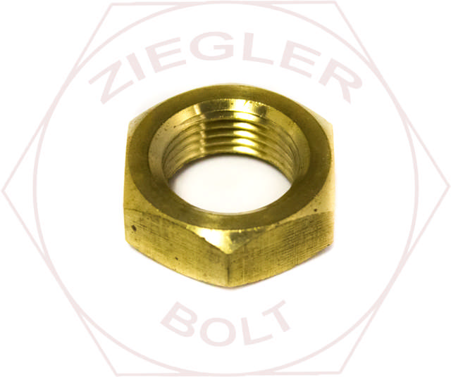 7/8-14 HEX FIN JAM NUT FINE THRD BRASS
