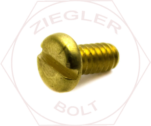 10-32 X 1 SLOT PAN M/S FINE THREAD BRASS