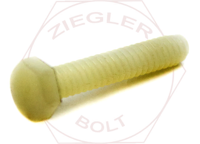 10-24 X 1-1/2 HEX MACHINE SCREW NYLON
