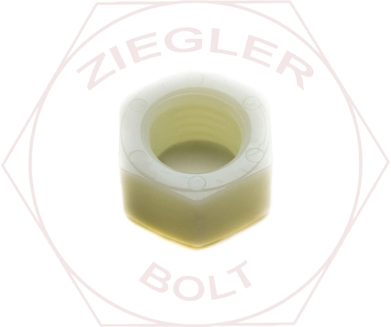 M10-1.5 HEX FINISH NUT PLASTIC NYLON