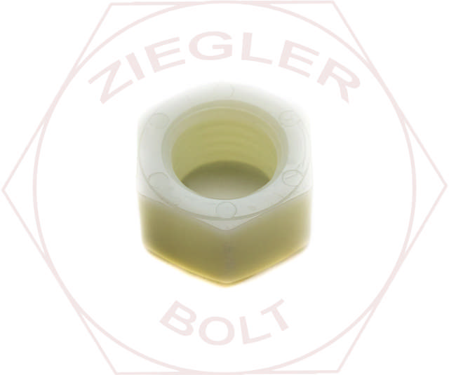 1/4-28 HEX FINISH NUT FINE THREAD NYLON