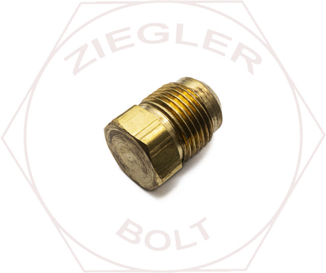 1/2 SAE 45° FLARE PLUG BRASS
