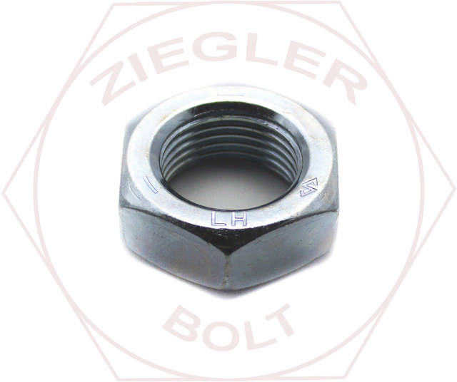 1-1/8-7 LEFT HAND HEX JAM NUT ZINC