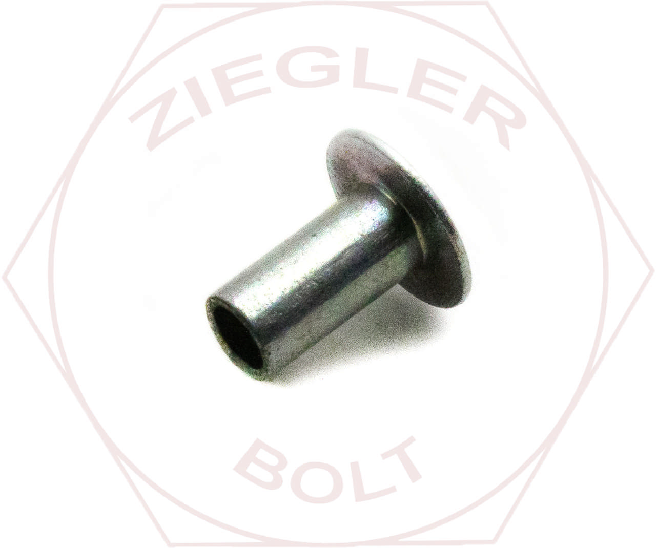 1/8 X 3/8 SEMI-TUBE TRUSS RIVET BRASS