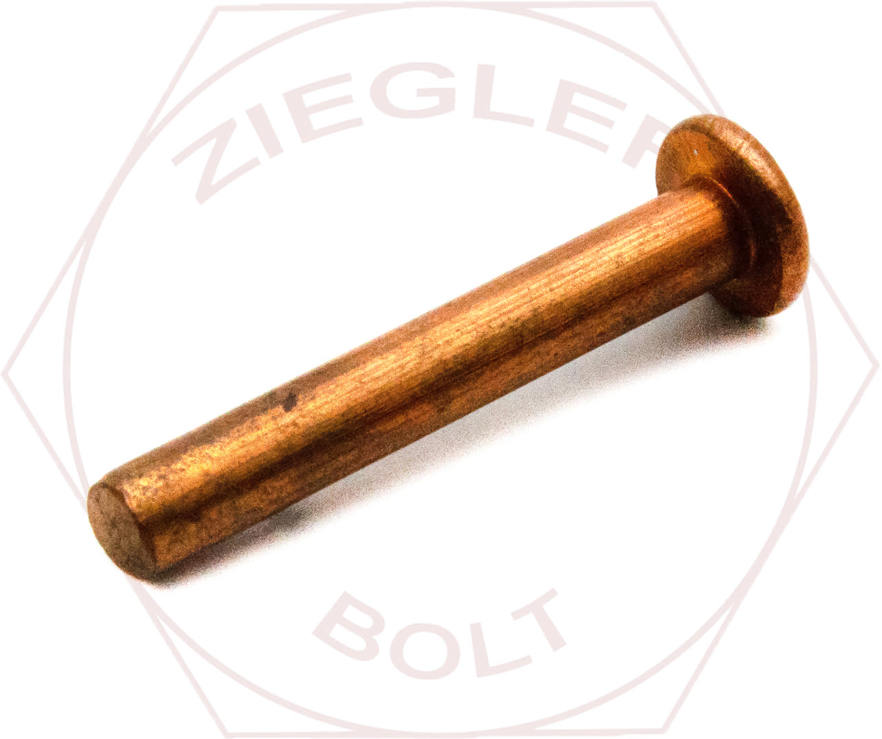 1/4 X 1-1/4 FLAT HD COPPER RIVET