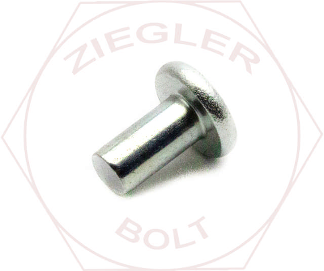1/8 X 3/4 FLAT HD IRON RIVET ZINC