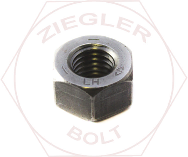 2-1/4-4.5 LEFT HAND HEAVY HEX NUT PLAIN