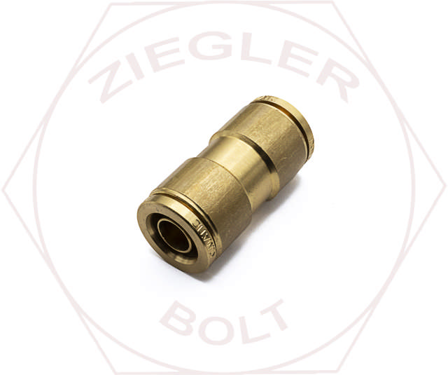 1/2T UNION PUSH-IN CONNECTOR BRASS