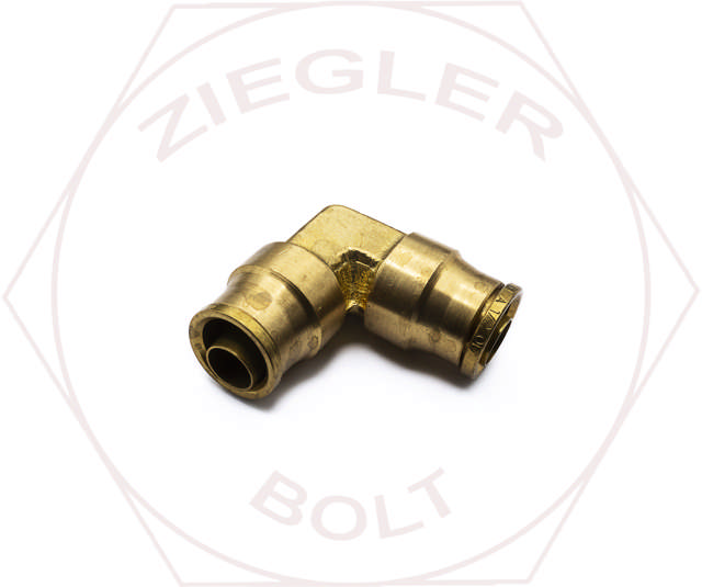 1/2T DOT PUSH-IN UNION ELBOW BRASS