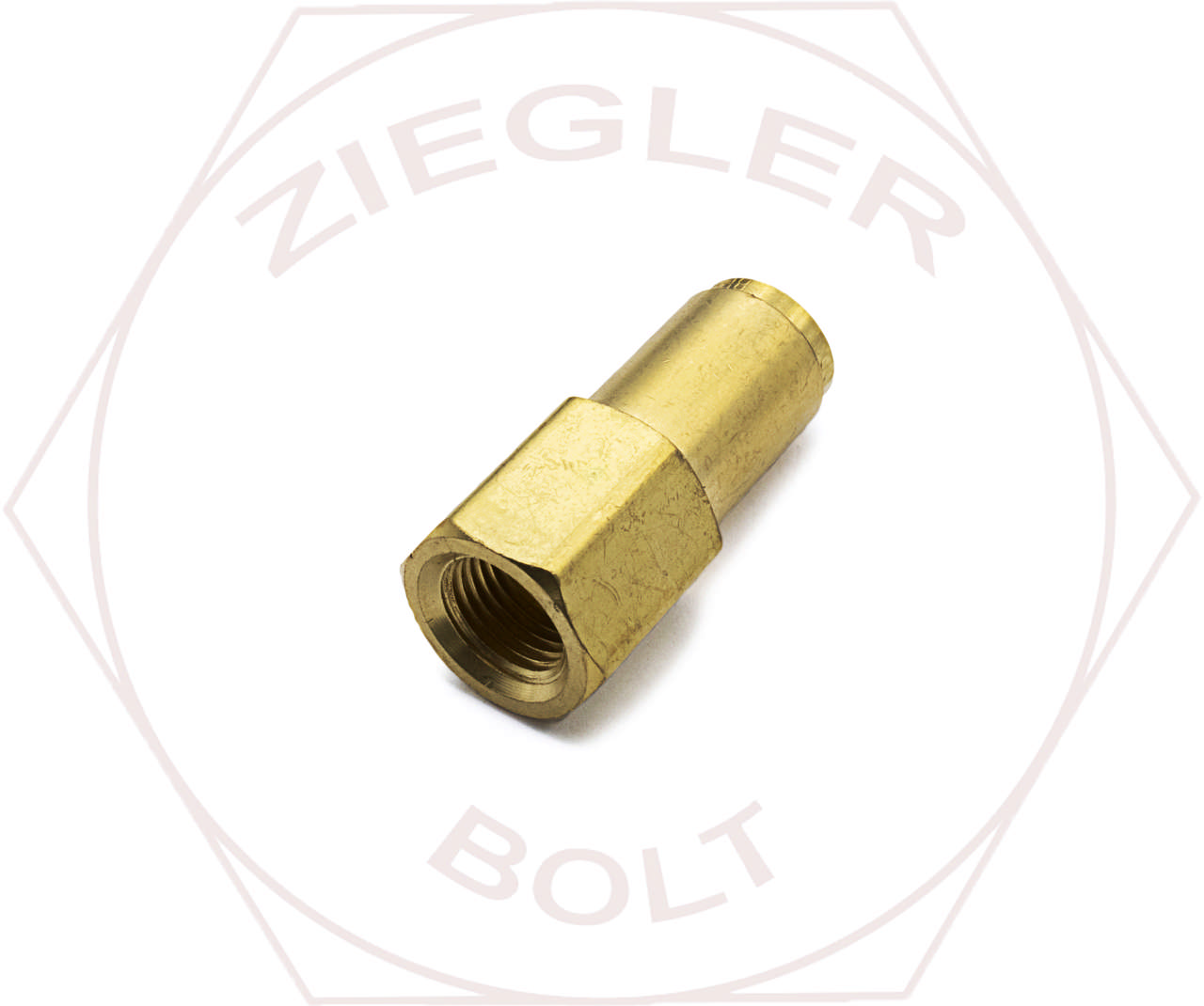 1/4 X 1/8T DOT PUSH-IN FEMALE CONNECTOR BRASS