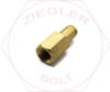1/4 X 1/4T DOT PUSH-IN FEMALE CONNECTOR BRASS