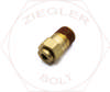 5/32 X 1/8 DOT PUSH-IN MALE CONNECTOR BRASS