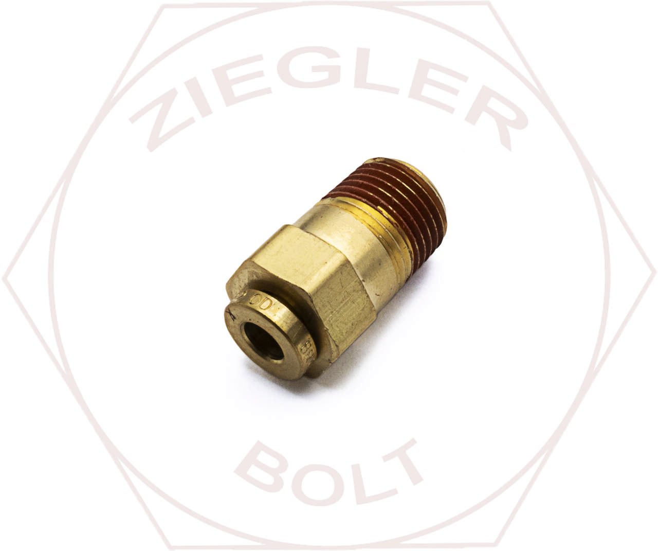 5/32 X 1/8 DOT PUSH-IN MALE CONNECTOR BRASS