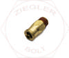 1/4T X 1/8 DOT PUSH-IN MALE CONNECTOR BRASS