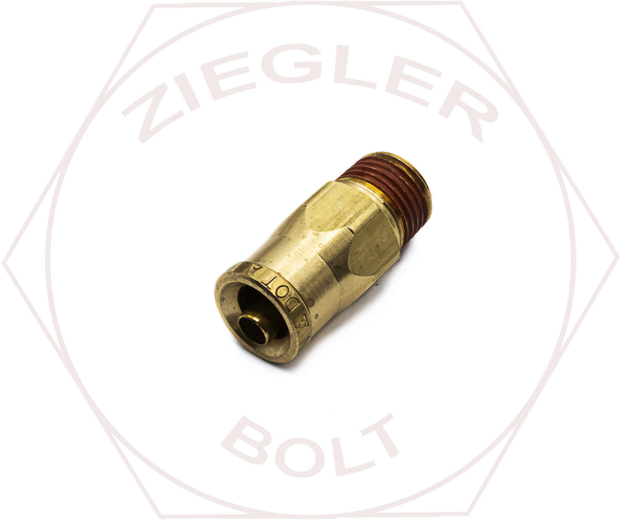 1/4T X 1/8 DOT PUSH-IN MALE CONNECTOR BRASS