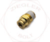 1/4T X 1/4 DOT PUSH-IN MALE CONNECTOR BRASS