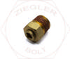 1/4T X 3/8 DOT PUSH-IN MALE CONNECTOR BRASS