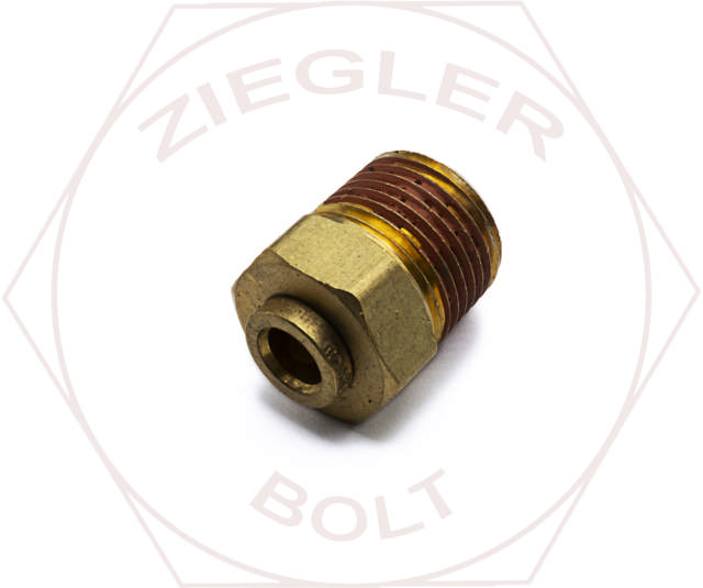 1/4T X 3/8 DOT PUSH-IN MALE CONNECTOR BRASS