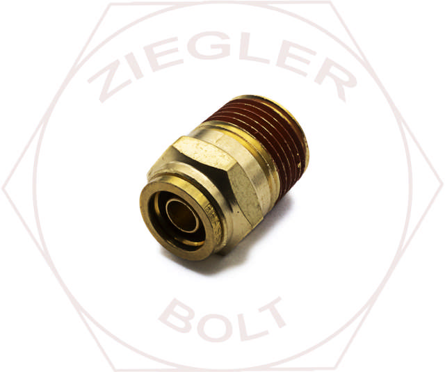3/8T X 3/8 DOT PUSH-IN MALE CONNECTOR BRASS