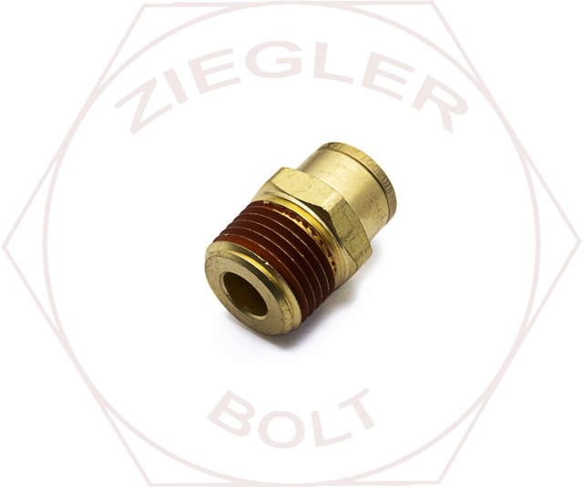 1/2T X 1/2 DOT PUSH-IN MALE CONNECTOR BRASS