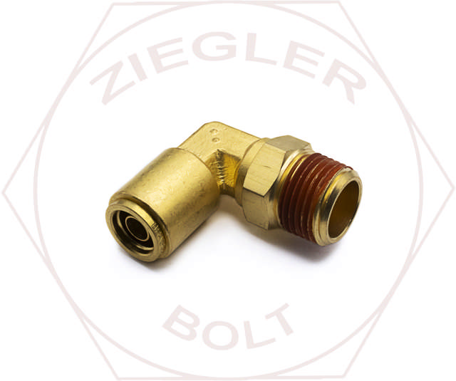 3/8T X 3/8 PUSH-IN 90° MALE ELBOW BRASS