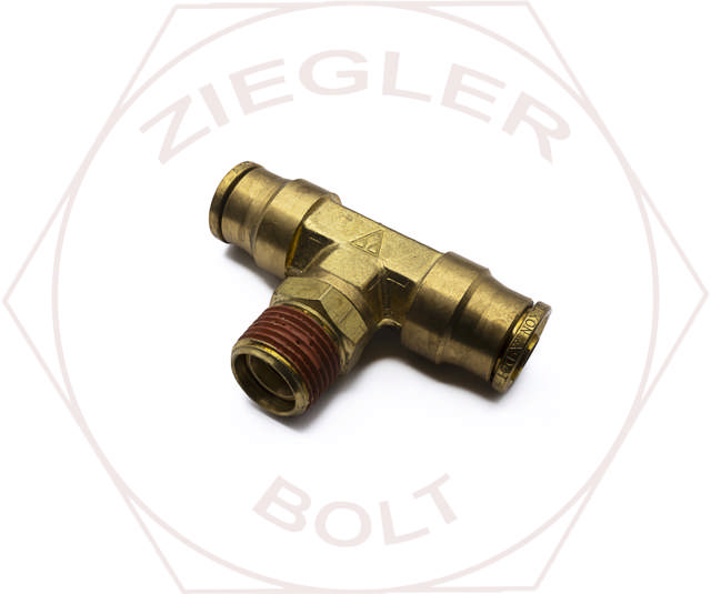 1/2T X 3/8 PUSH-IN MALE BRANCH TEE SWIVEL BRASS