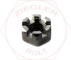 M10-1.5 SLOTTED HEX NUT DIN 935 PLAIN