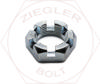 1-1/4-7 SLOTTED HEX JAM NUT ZINC