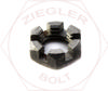 1/2-20 SLOTTED HEX JAM NUT PLAIN FINE THRD