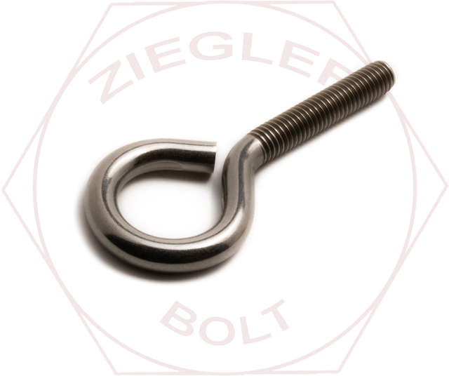 3/8-16X4 STAINLESS STEEL BENT EYE BOLT