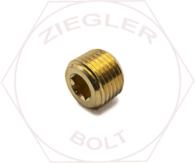 1/8 COUNTERSUNK SOCKET PIPE PLUG BRASS
