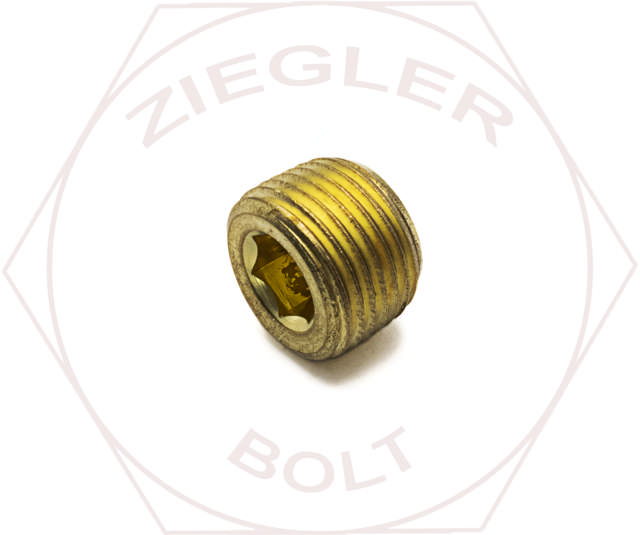3/8 COUNTERSUNK SOCKET PIPE PLUG BRASS