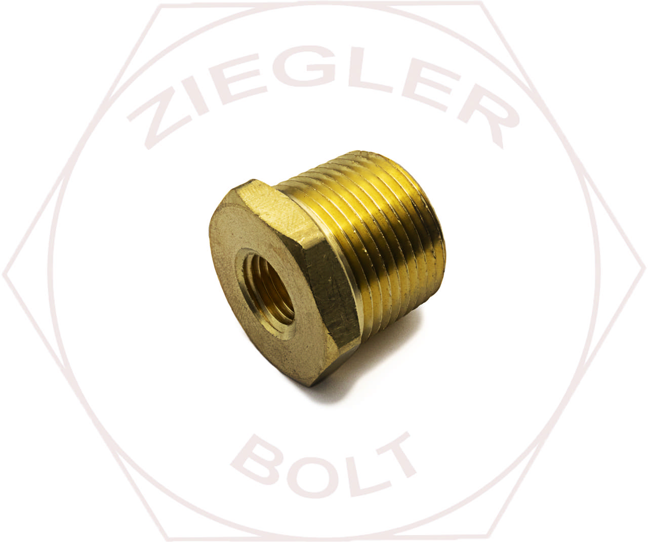 3/4M X 1/4F HEX PIPE REDUCER BUSHING BRASS