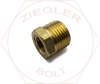 1/2M X 1/4F HEX PIPE REDUCER BUSHING BRASS