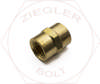 3/8 NPT PIPE COUPLING BRASS
